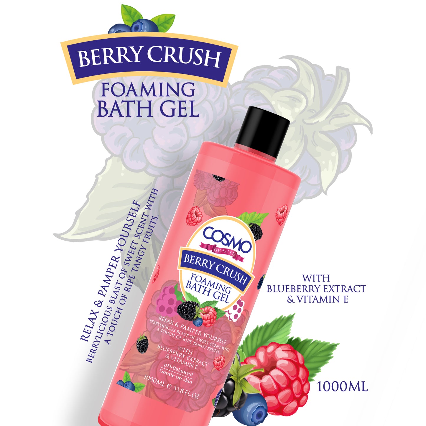 BERRY CRUSH - FOAMING BATH GEL