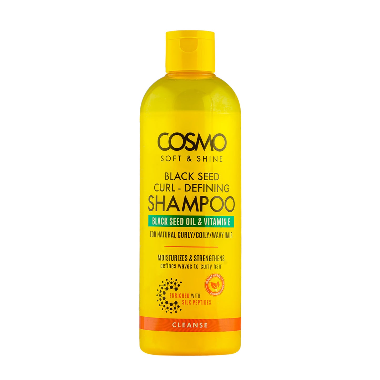 COSMO SOFT & SHINE BLACK SEED CURL - DEFINING SHAMPOO CLEANSE – 480ML