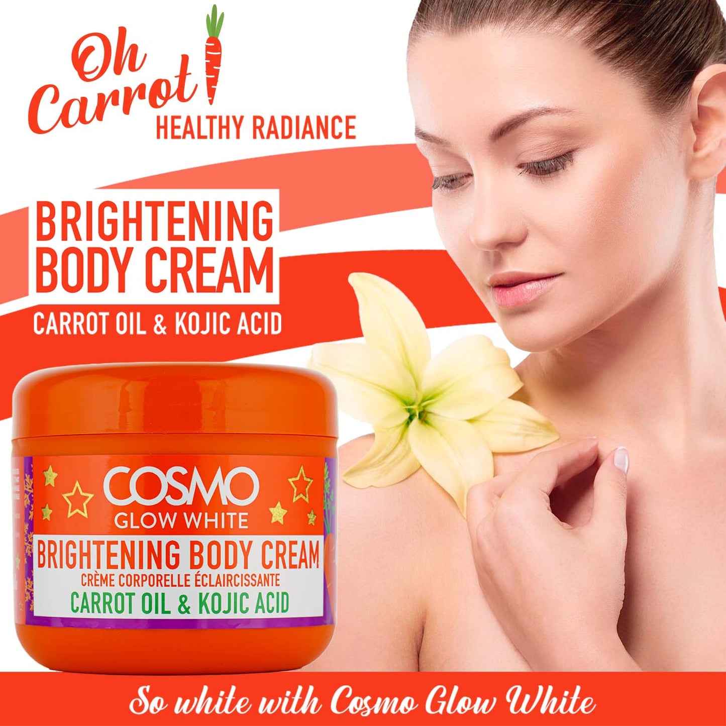 Cosmo Glow White - Brightening Body Cream - 300ML