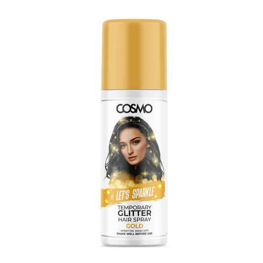 TEMPERORY GLITTER GAIR SPRAY - GOLD