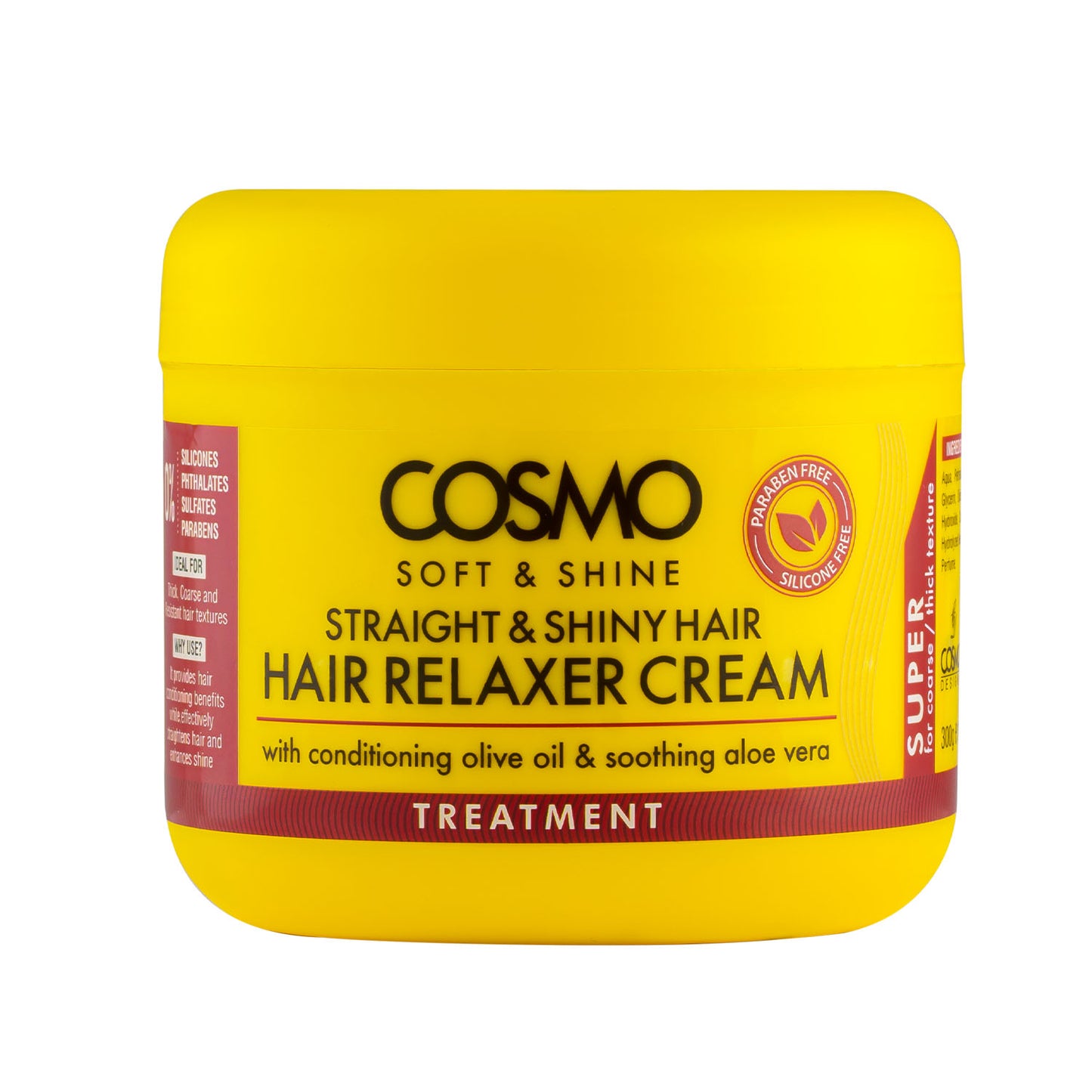 COSMO SOFT & SHINE SUPER HAIR RELAXER CREAM TREATMENT 300G