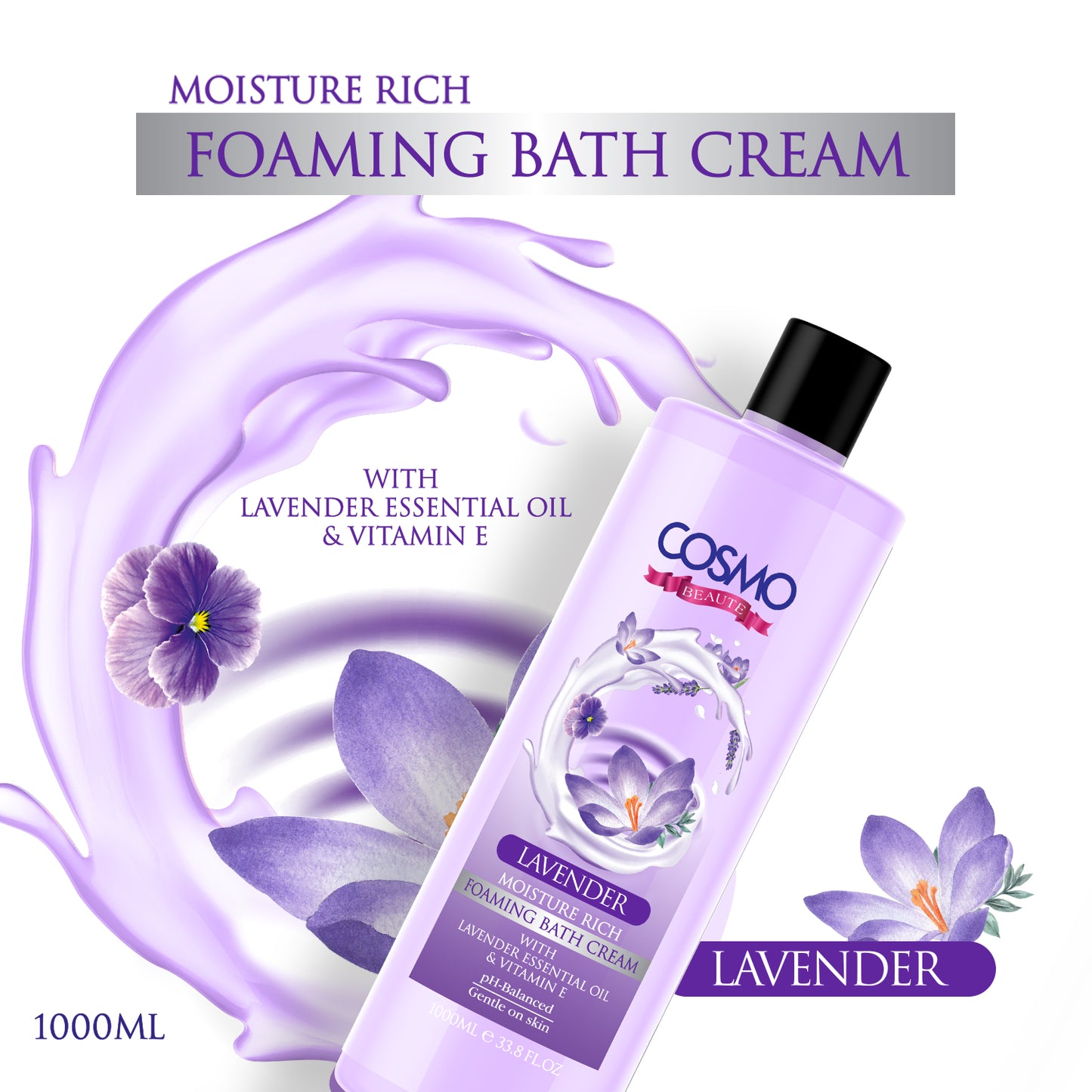 MOISTURE RICH LAVENDER - FOAMING BATH CREAM