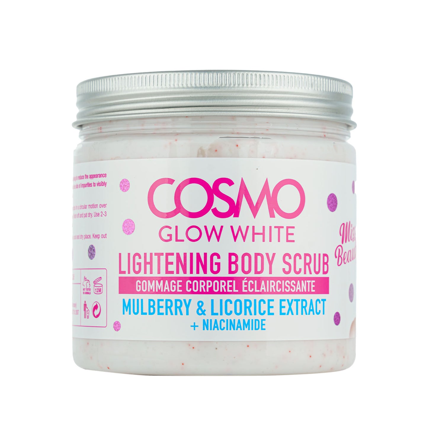 Cosmo Glow White - Lightening Body Scrub - 475ML