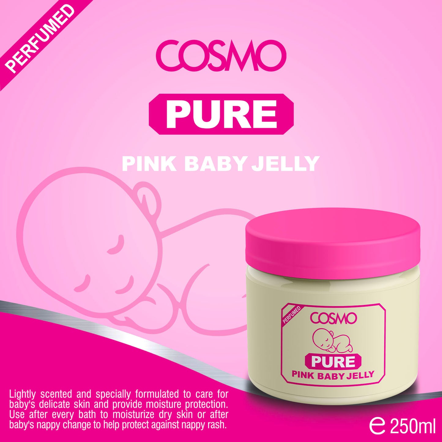 Cosmo Pure Pink Baby Jelly 250ml