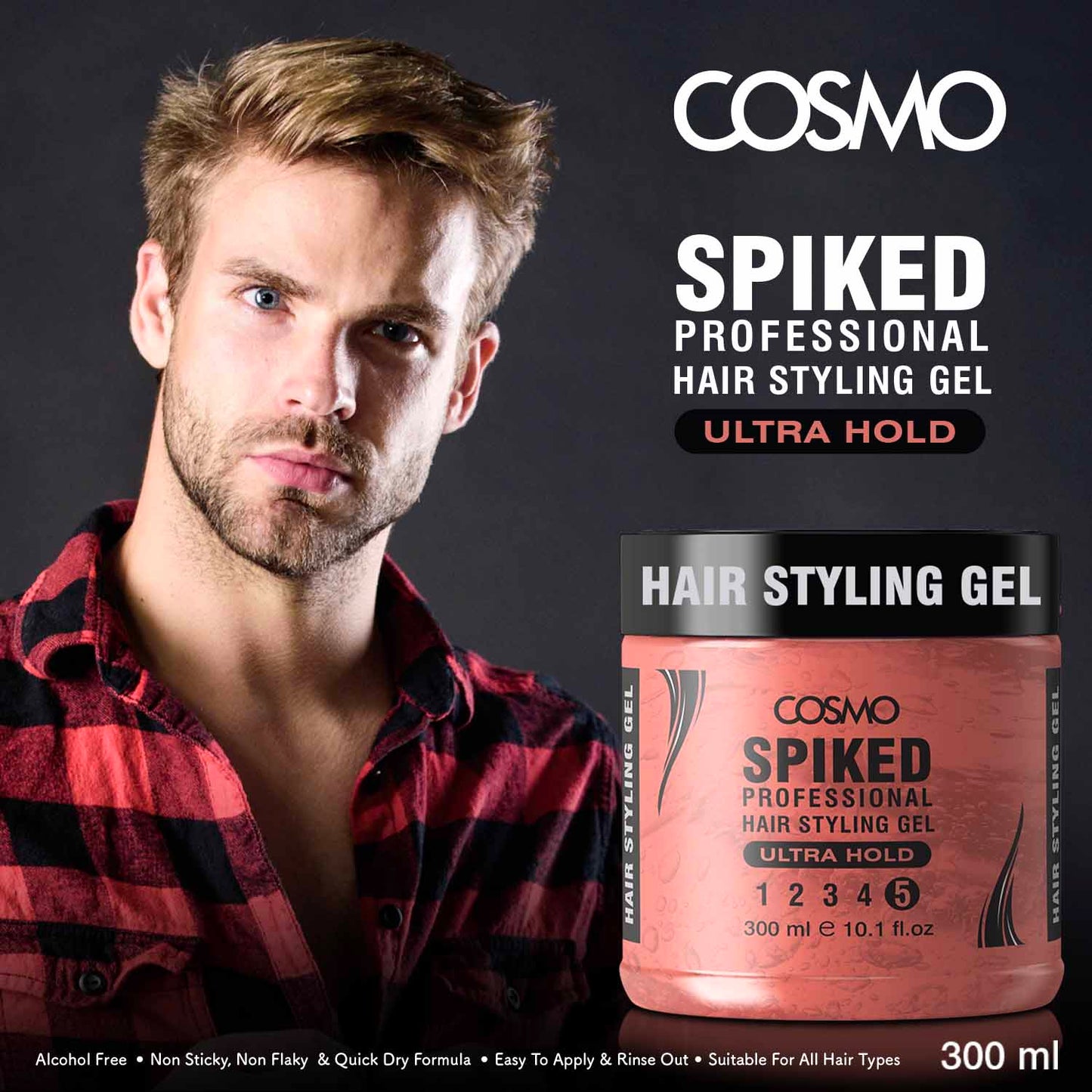 SPIKED PROFESSIONAL HAIR STYLING GEL - ULTRA HOLD