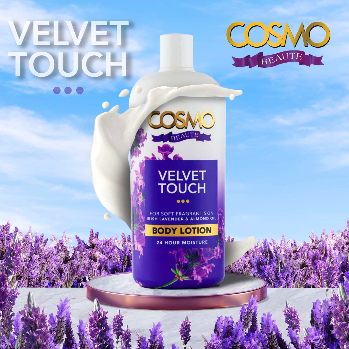 VELVET TOUCH - MOISTURIZING BODY LOTION 750ML