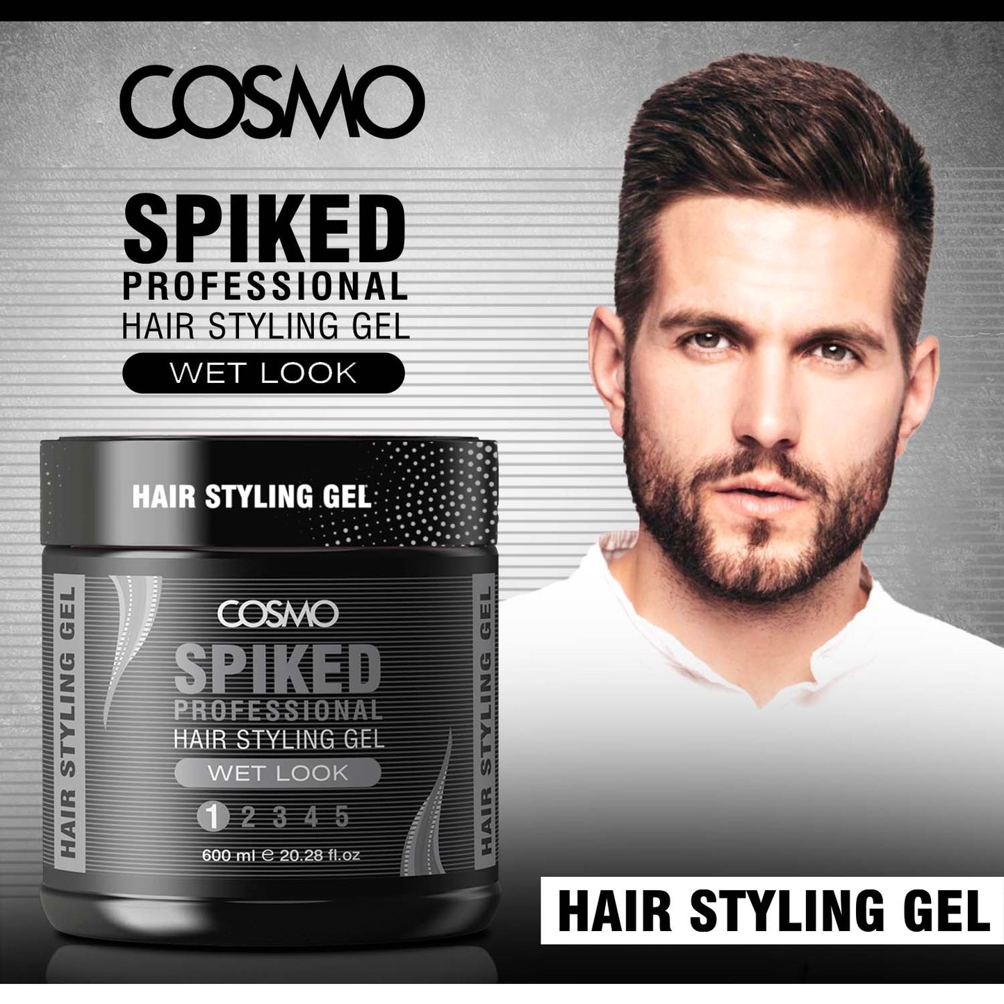 SPIKED PROFESSIONAL HAIR STYLING GEL - WET LOOK