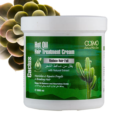 CACTUS - HOT OIL HAIR TREATMENT CREAM - REDUCE HAIR FALL