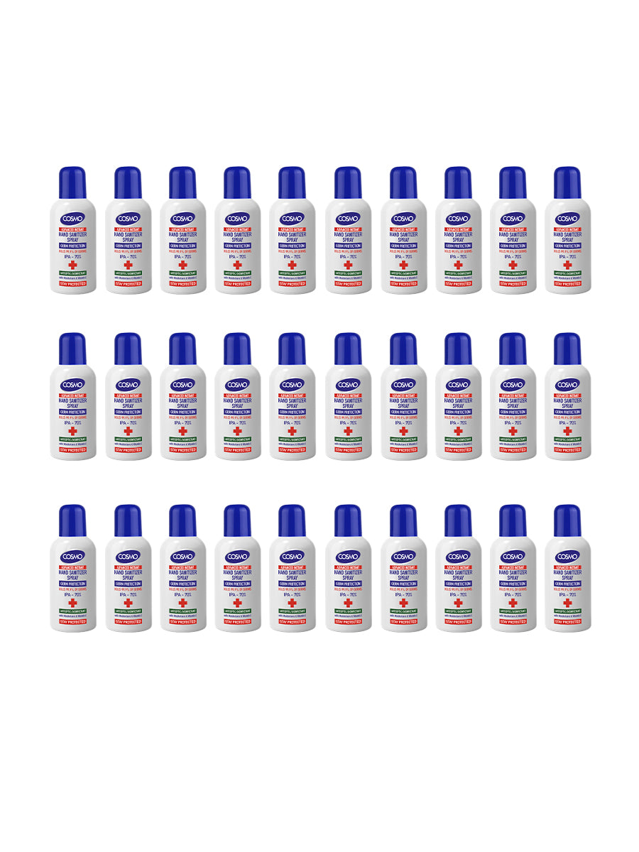 Advanced Instant Hand Sanitizer Spray 100ML - 30PC