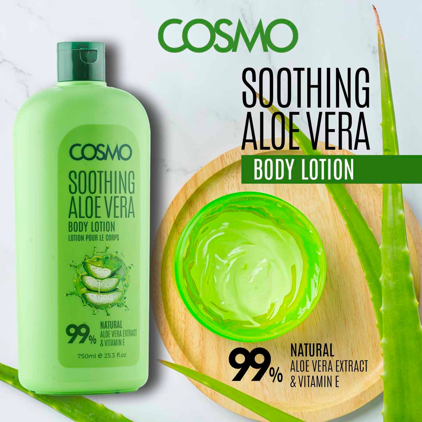 SOOTHING ALOE VERA - BODY LOTION 750ML