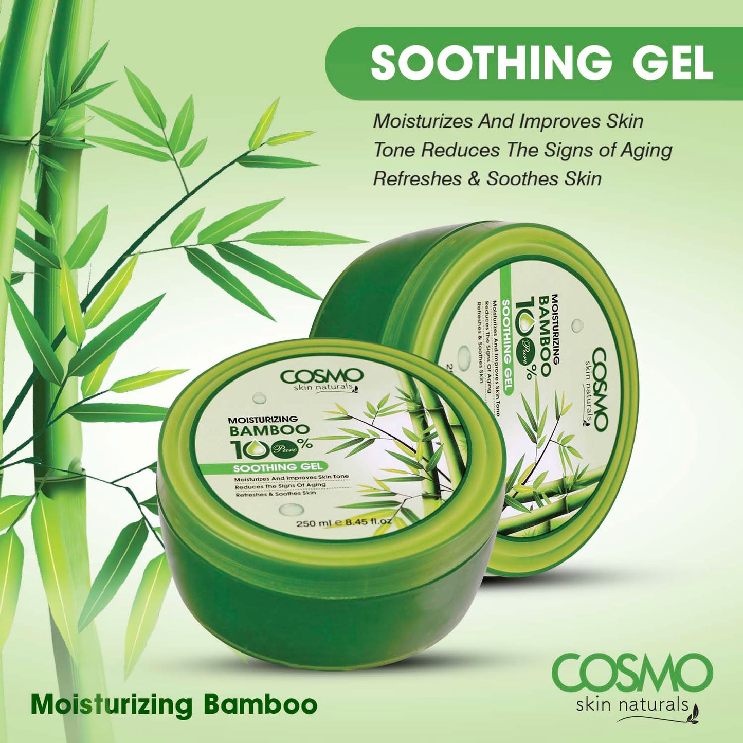 MOISTURIZING BAMBOO 100% PURE - SOOTHING GEL