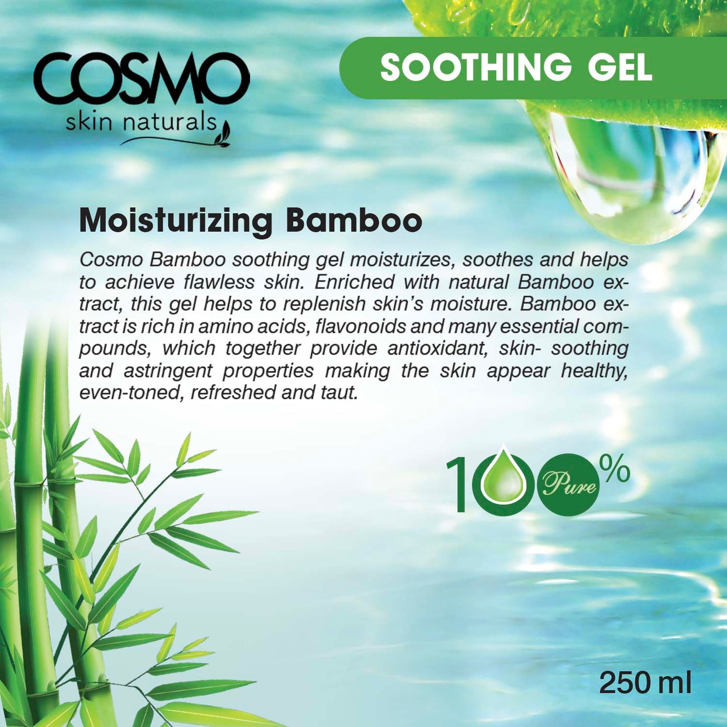 MOISTURIZING BAMBOO 100% PURE - SOOTHING GEL