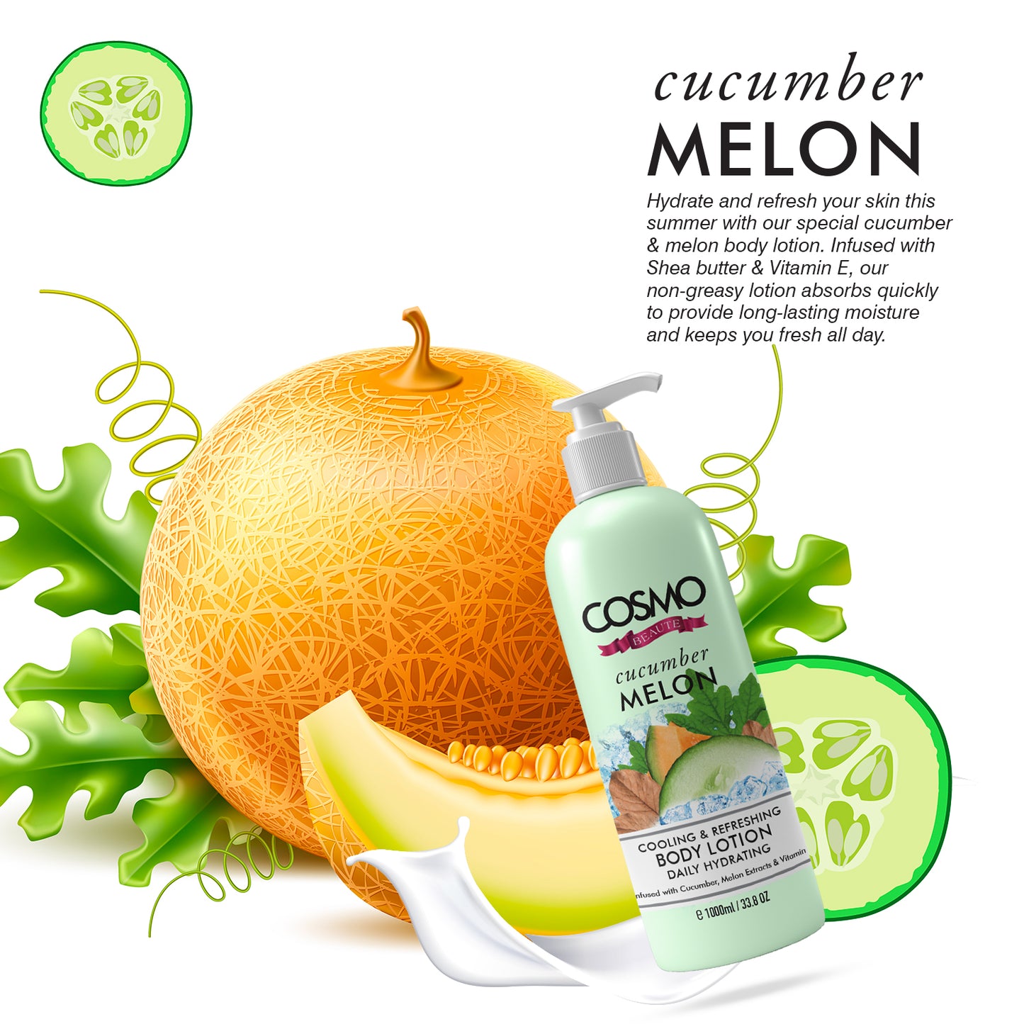 CUCUMBER MELON -  BODY LOTOIN