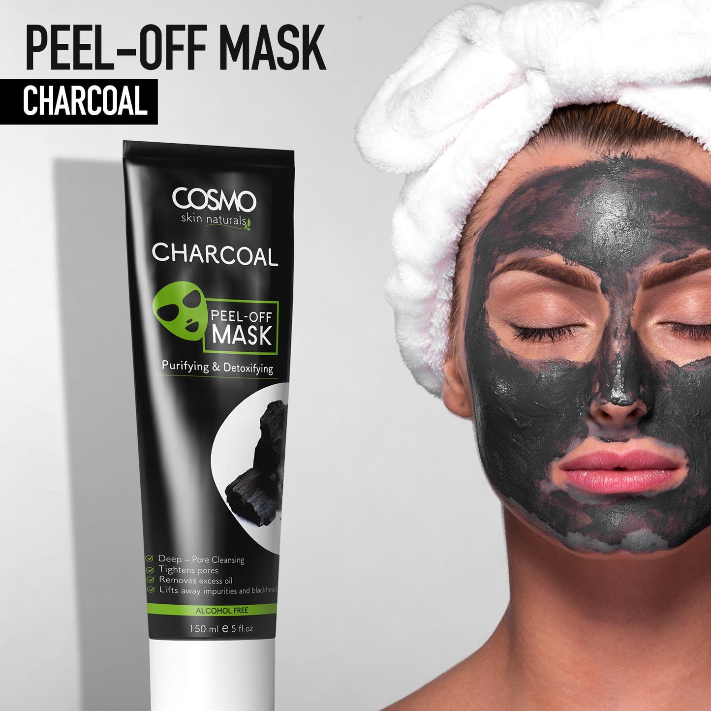 CHARCOAL PEEL-OFF MASK - PURIFYING & DETOXIFYING