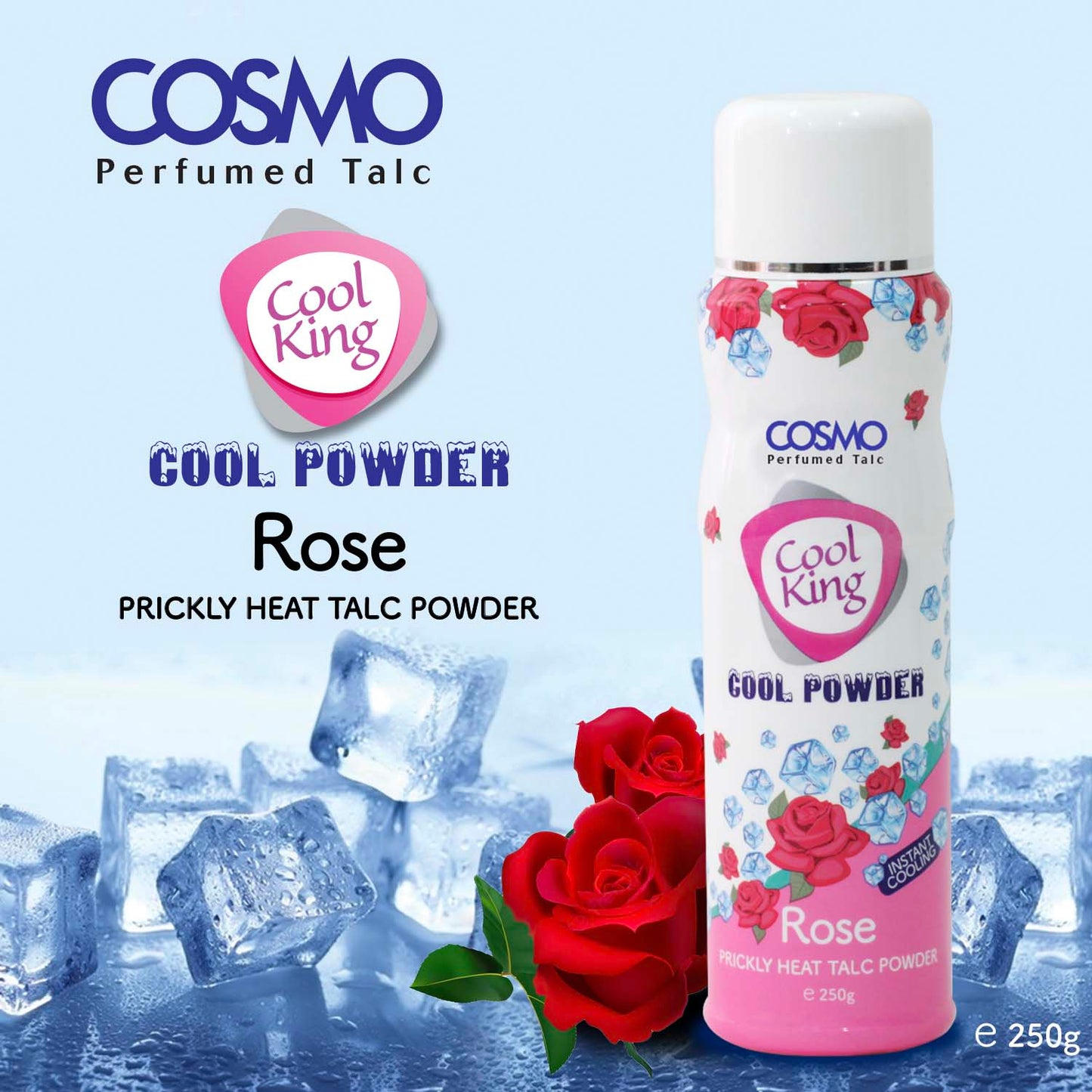 PRICKLY HEAT TALC POWDER - ROSE