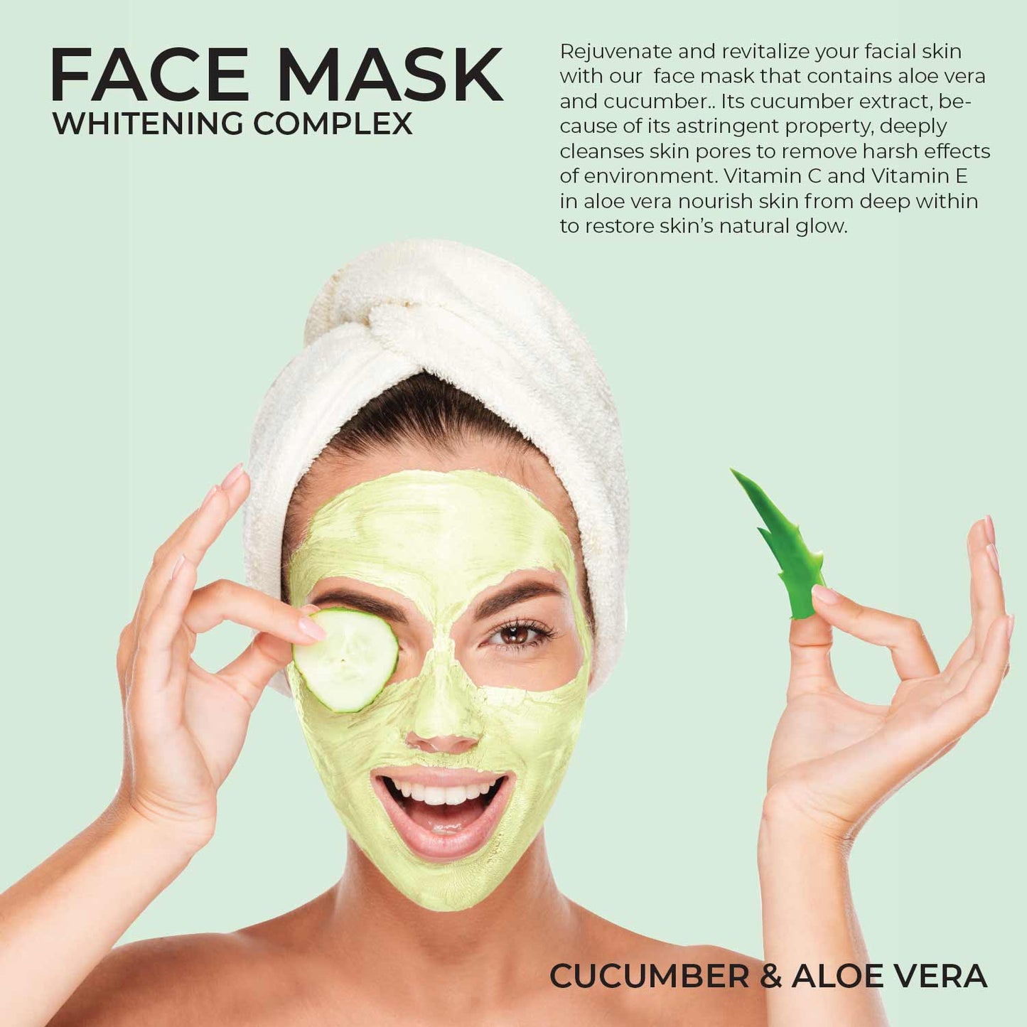 CUCUMBER & ALOE VERA FACE MASK