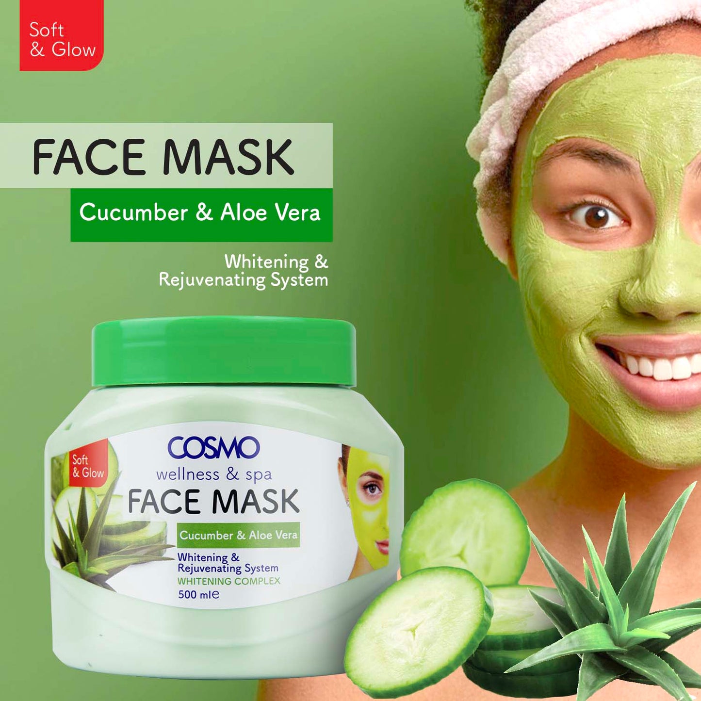 CUCUMBER & ALOE VERA FACE MASK