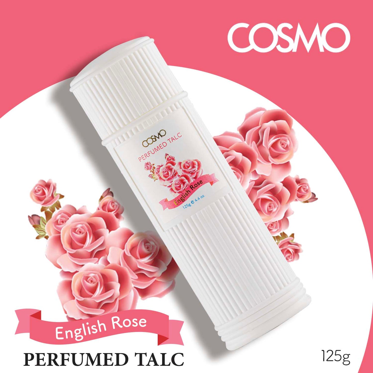 ENGLISH ROSE - PERFUMED TALC