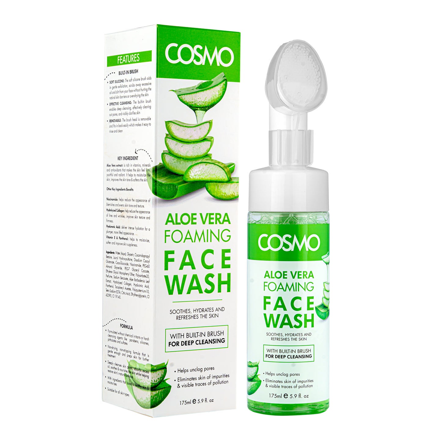 ALOE VERA FOAMING FACE WASH - 175ML