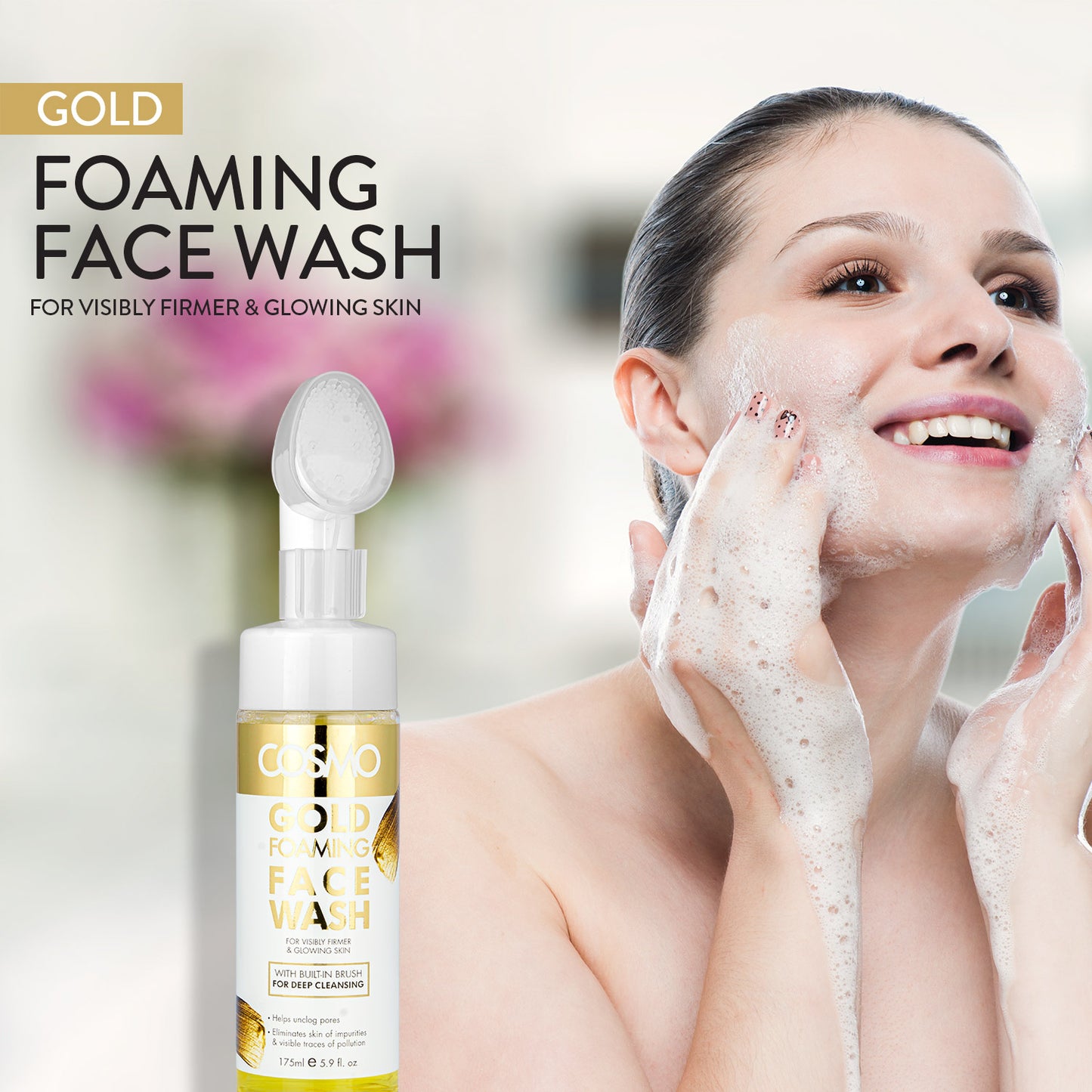 GOLD FOAMING FACE WASH - 175ML