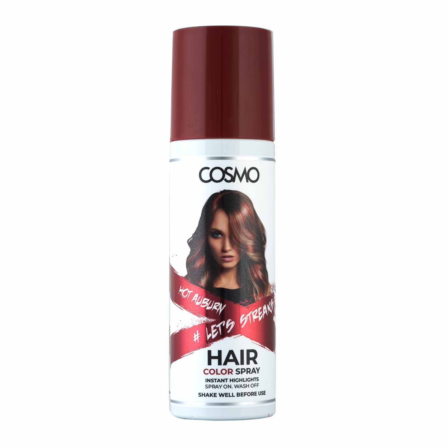 TEMPORARY HAIR COLOUR SPRAY - HOT AUBURY