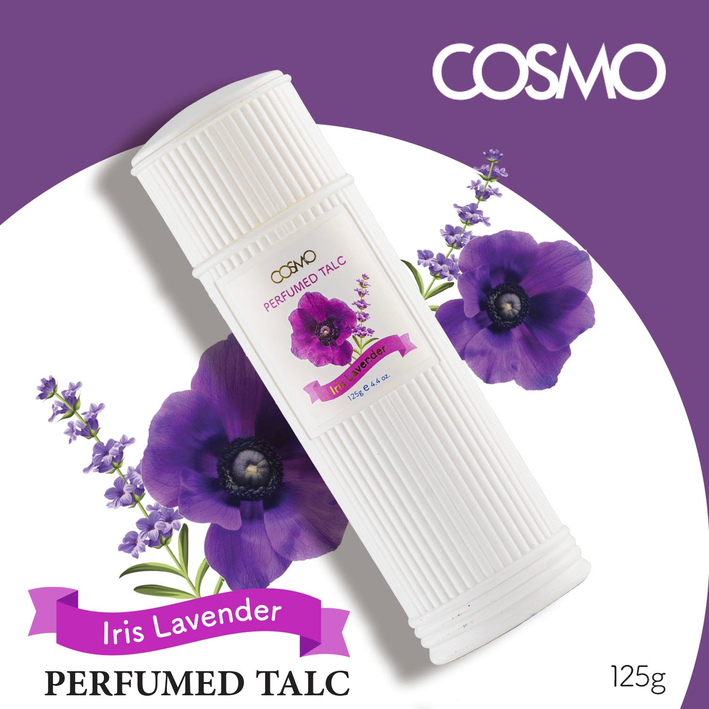 IRIS LAVENDER - PERFUMED TALC