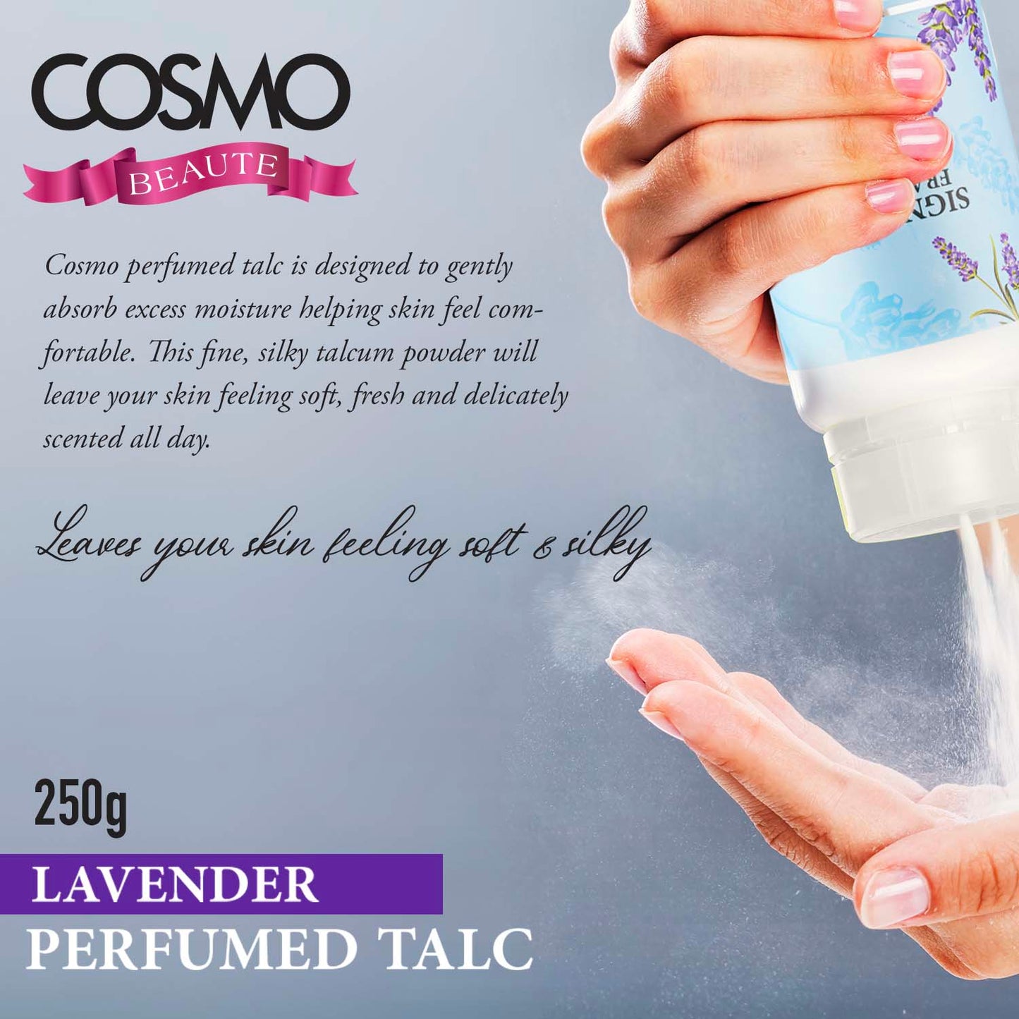 LAVENDER - COSMO BEAUTE PERFUMED TALC