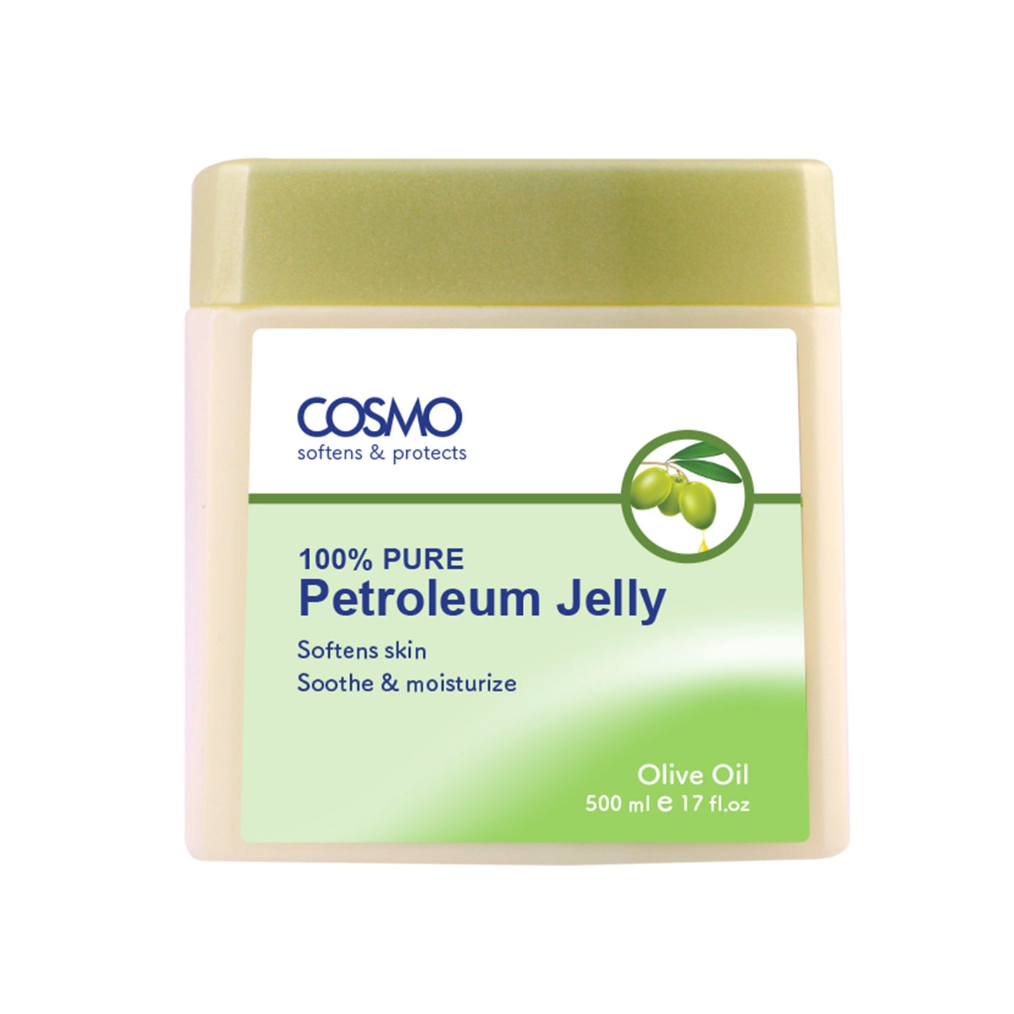 OLIVE OIL 100% PURE PETROLEUM JELLY 500ML