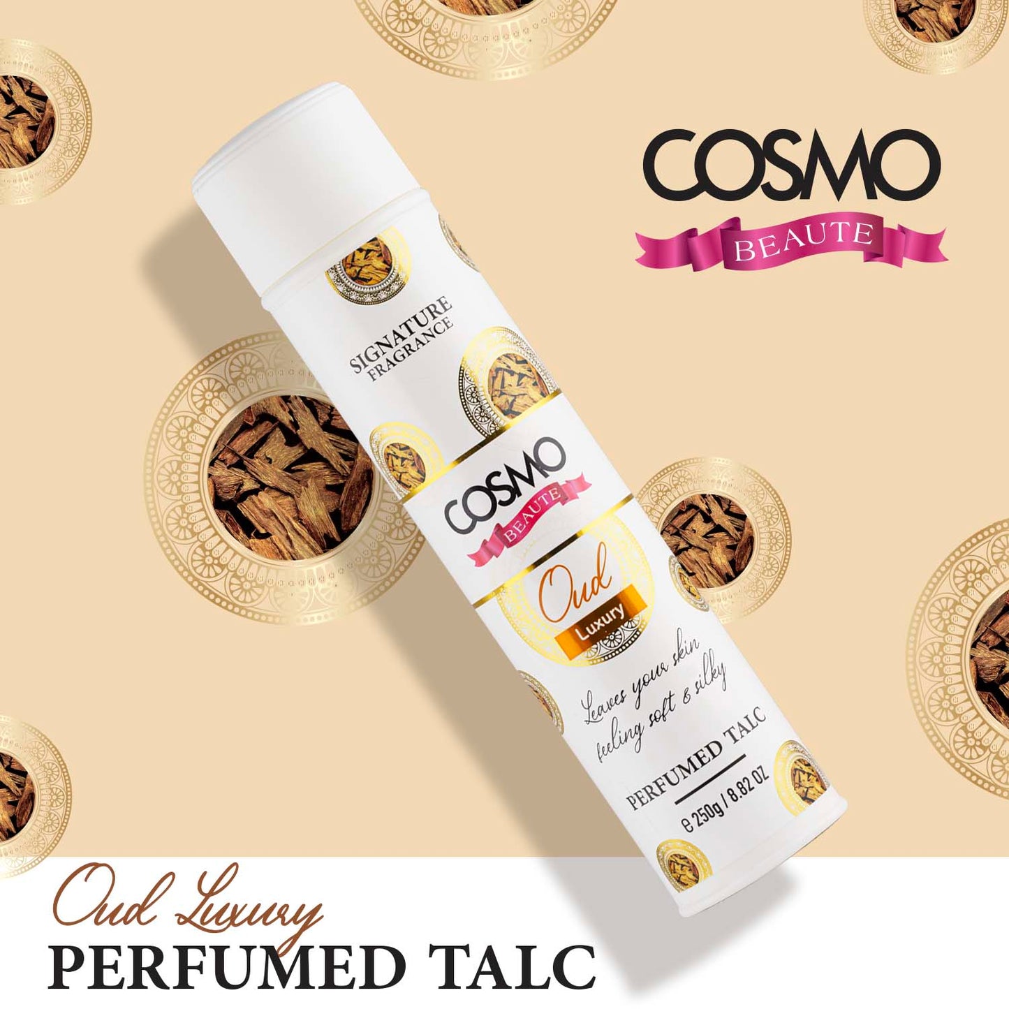 OUD LUXURY - COSMO BEAUTE PERFUMED TALC