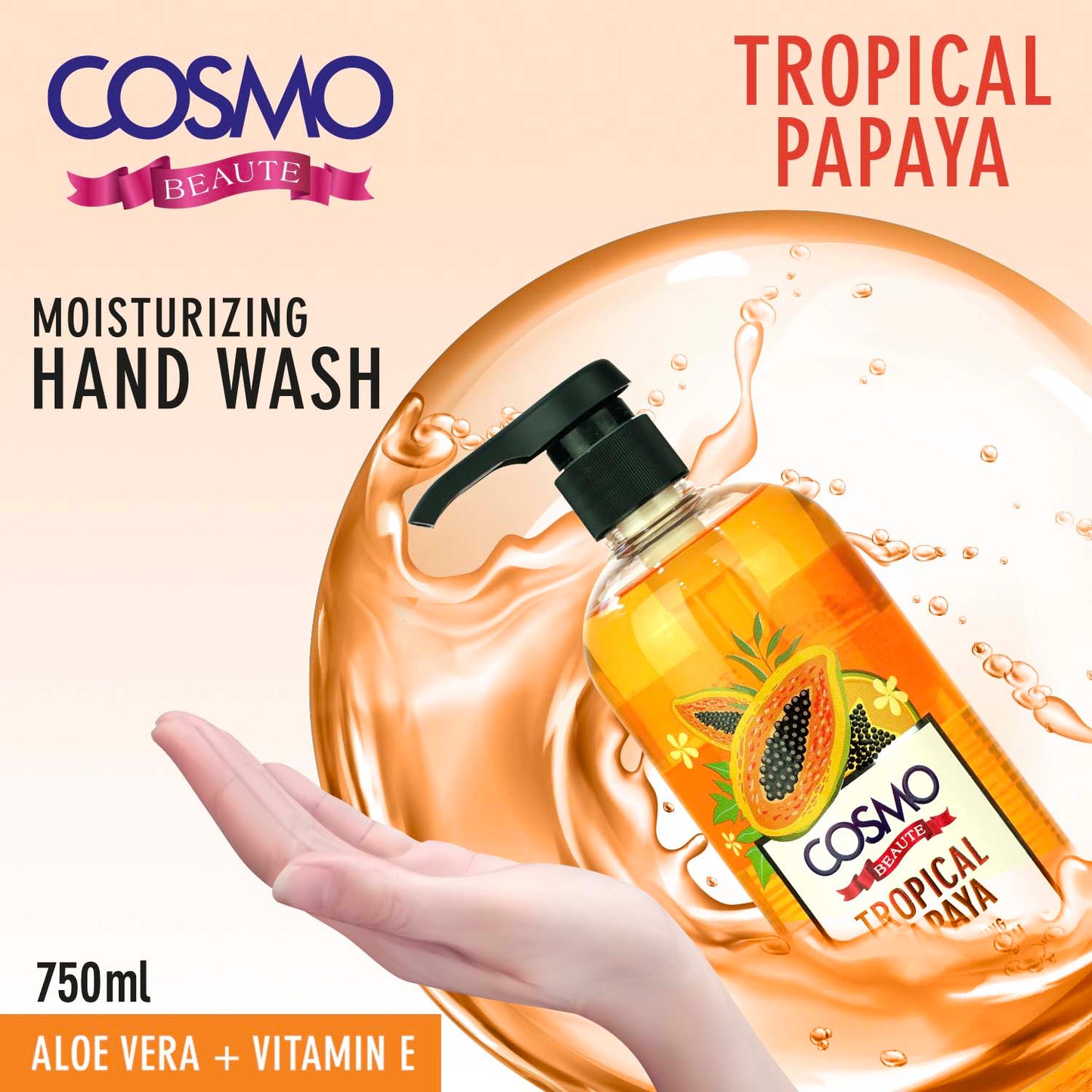 MOISTURIZING HAND WASH - TROPICAL PAPAYA