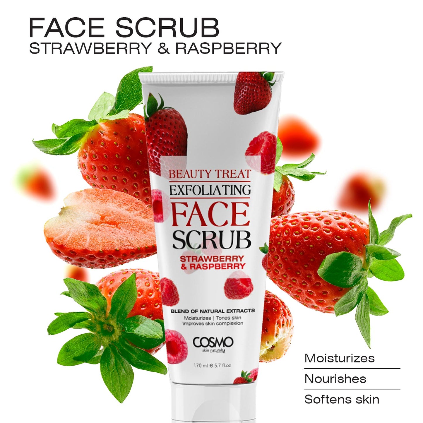 STRAWBERRY & RASPBERRY FACE SCRUB