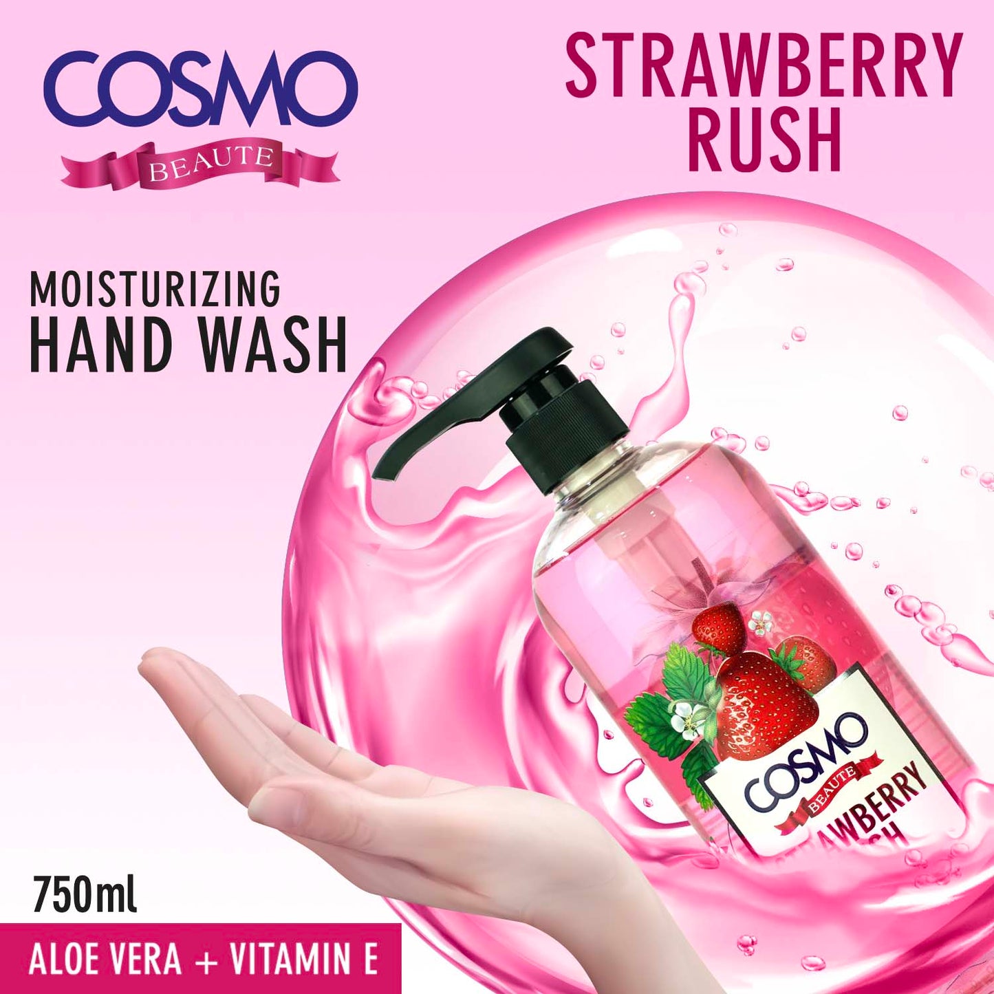 MOISTURIZING HAND WASH - STRAWBERRY RUSH