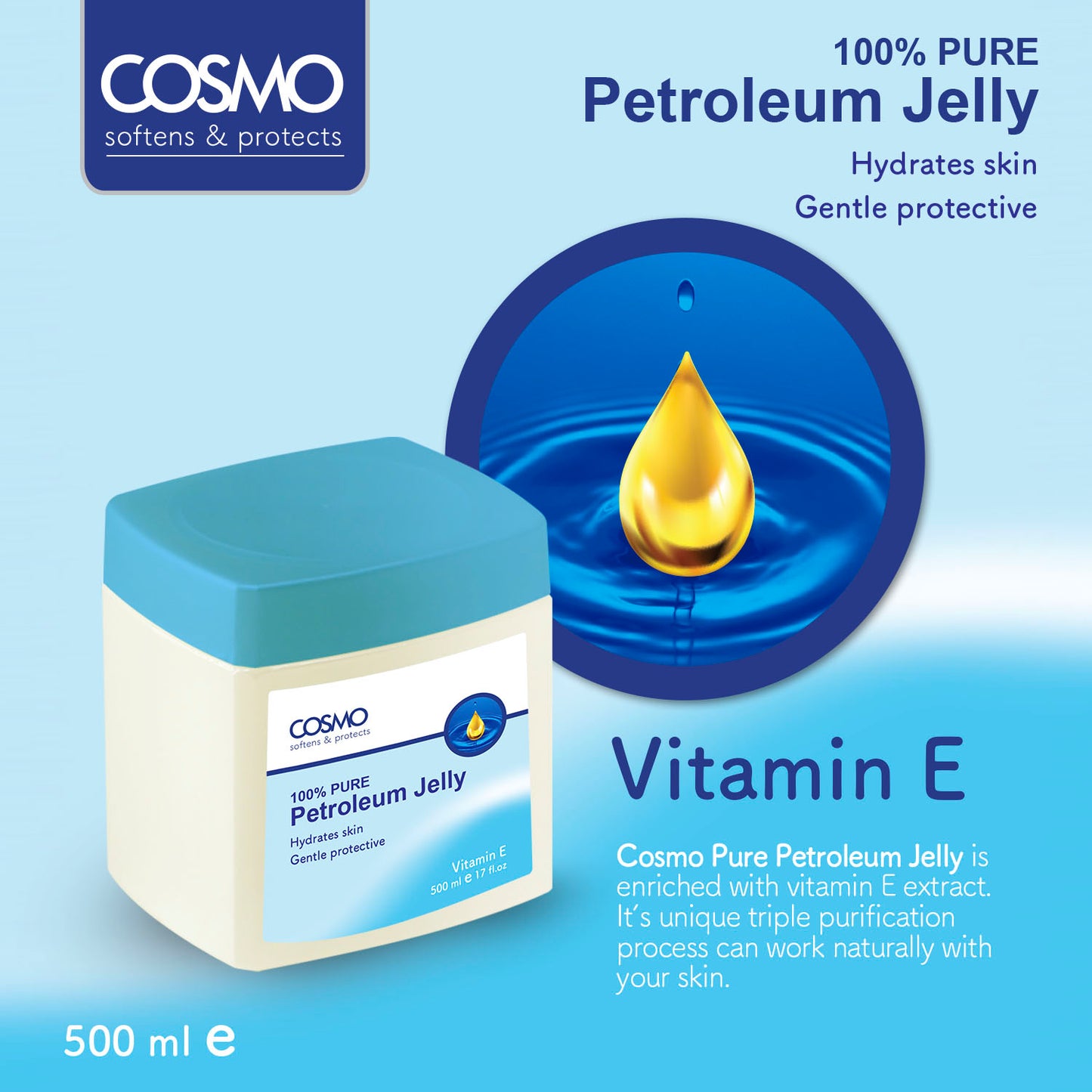 VITAMIN E 100% PURE PETROLEUM JELLY