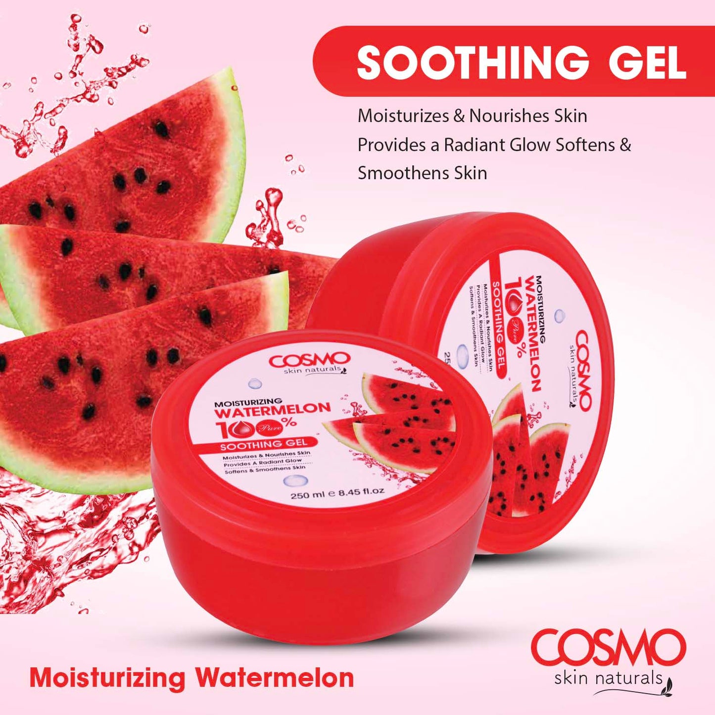 MOISTURIZING WATERMELON 100% PURE - SOOTHING GEL