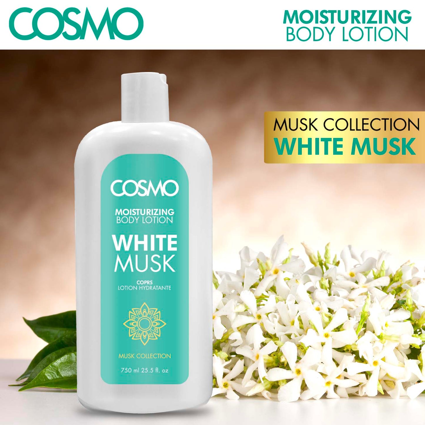 WHITE MUSK - MOISTURIZING BODY LOTION 750ML