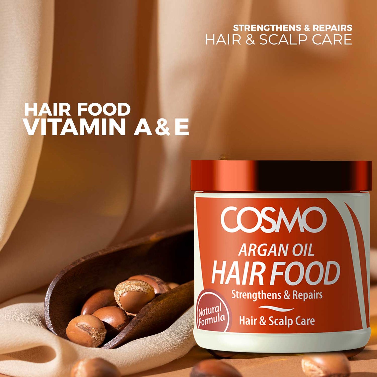 ARGAN OIL HAIR FOOD FORMULA - STRENGTHENS & REPAIR HAIR