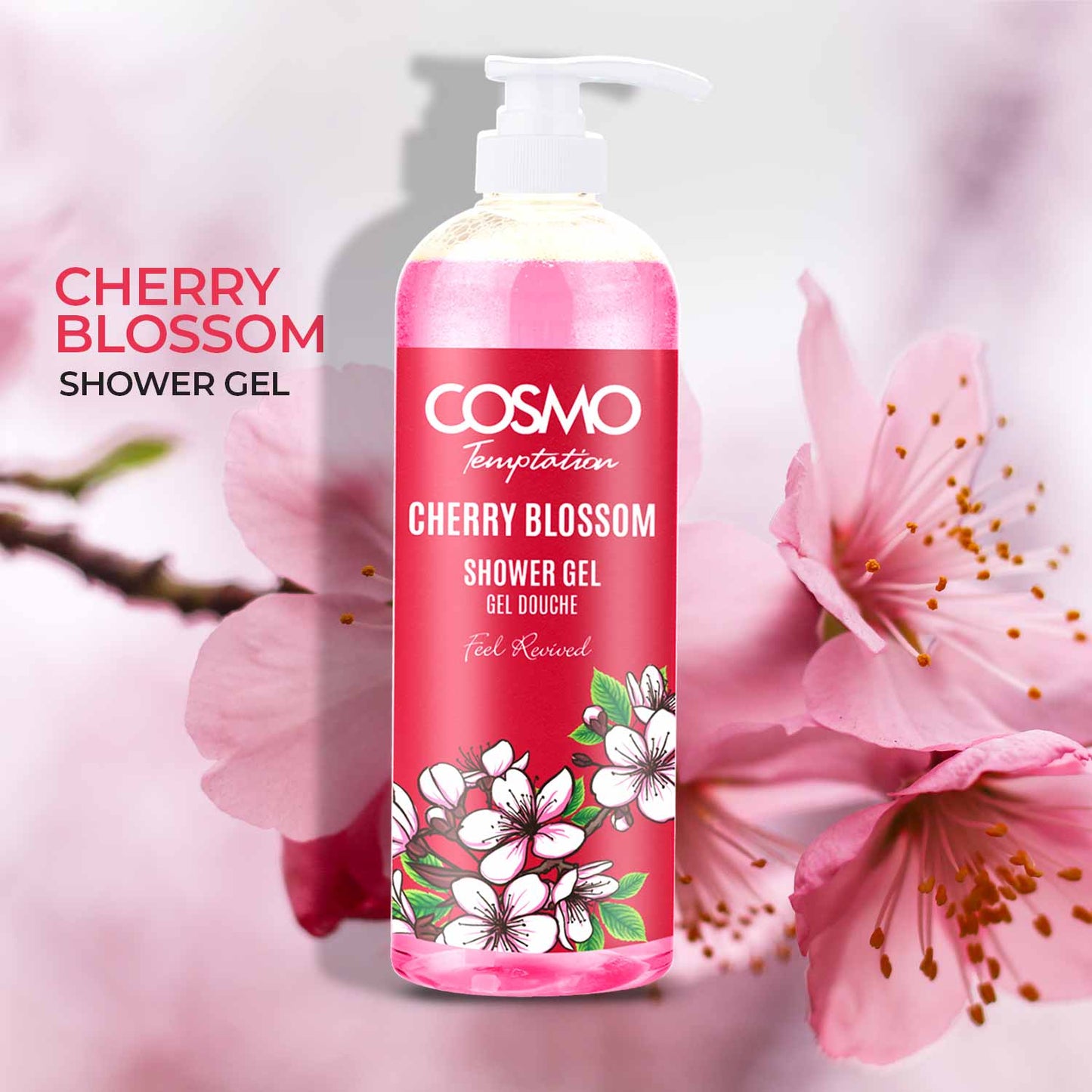 TEMPTATION SHOWER GEL - CHERRY BLOSSOM