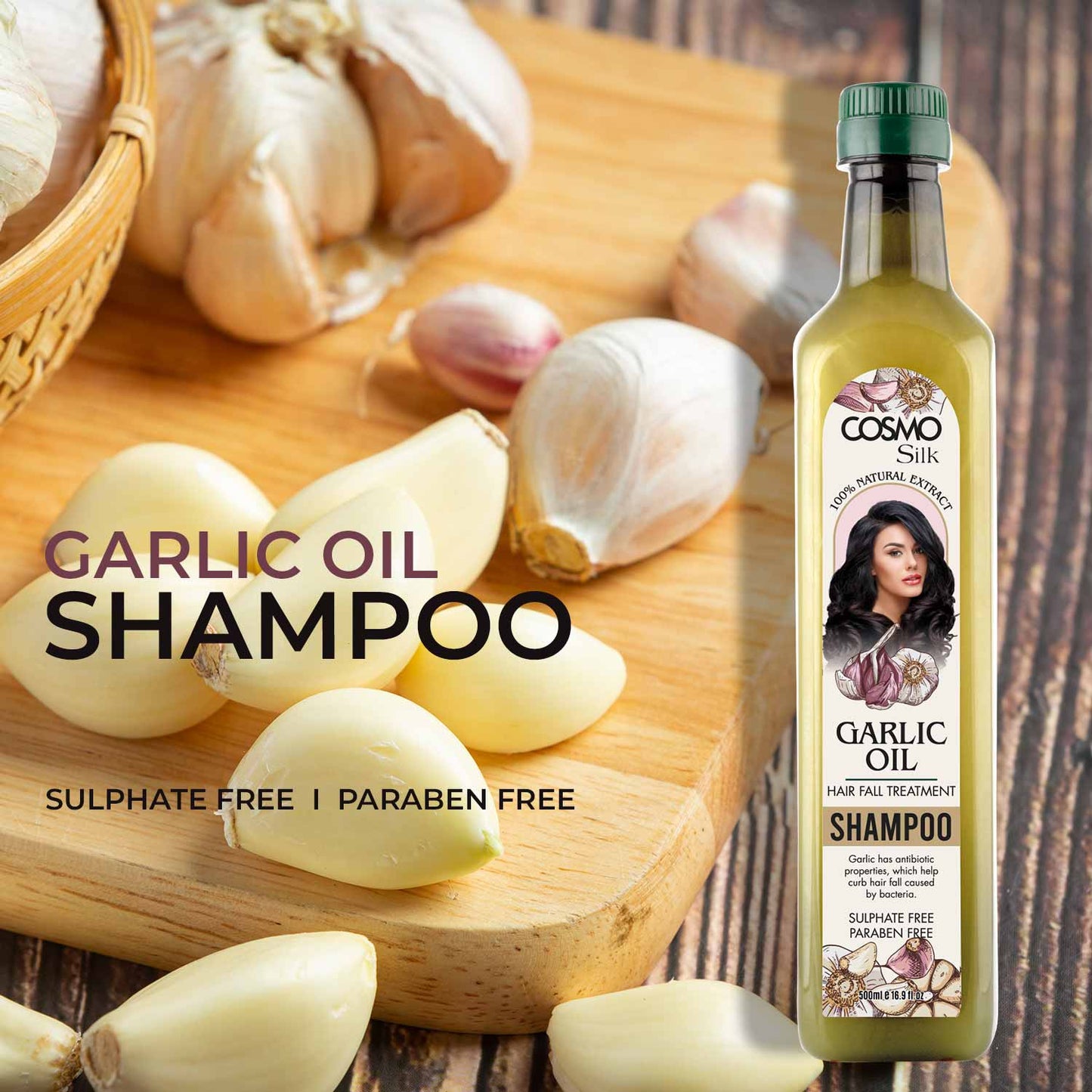 GARLIC OIL HAIR FALL TREATMENT SHAMPOO - 500ML