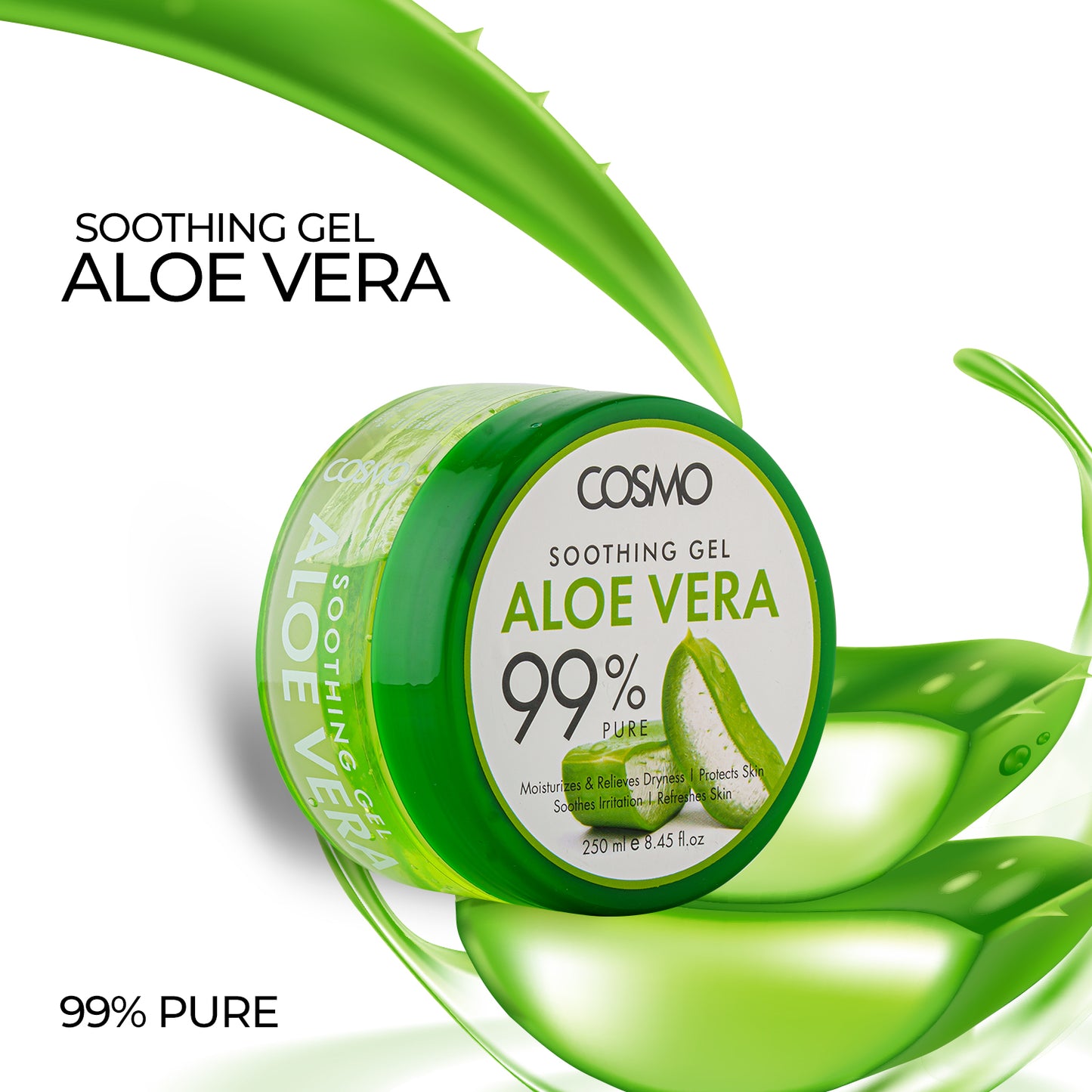 MOISTURIZING ALOE VERA 100% PURE - SOOTHING GEL