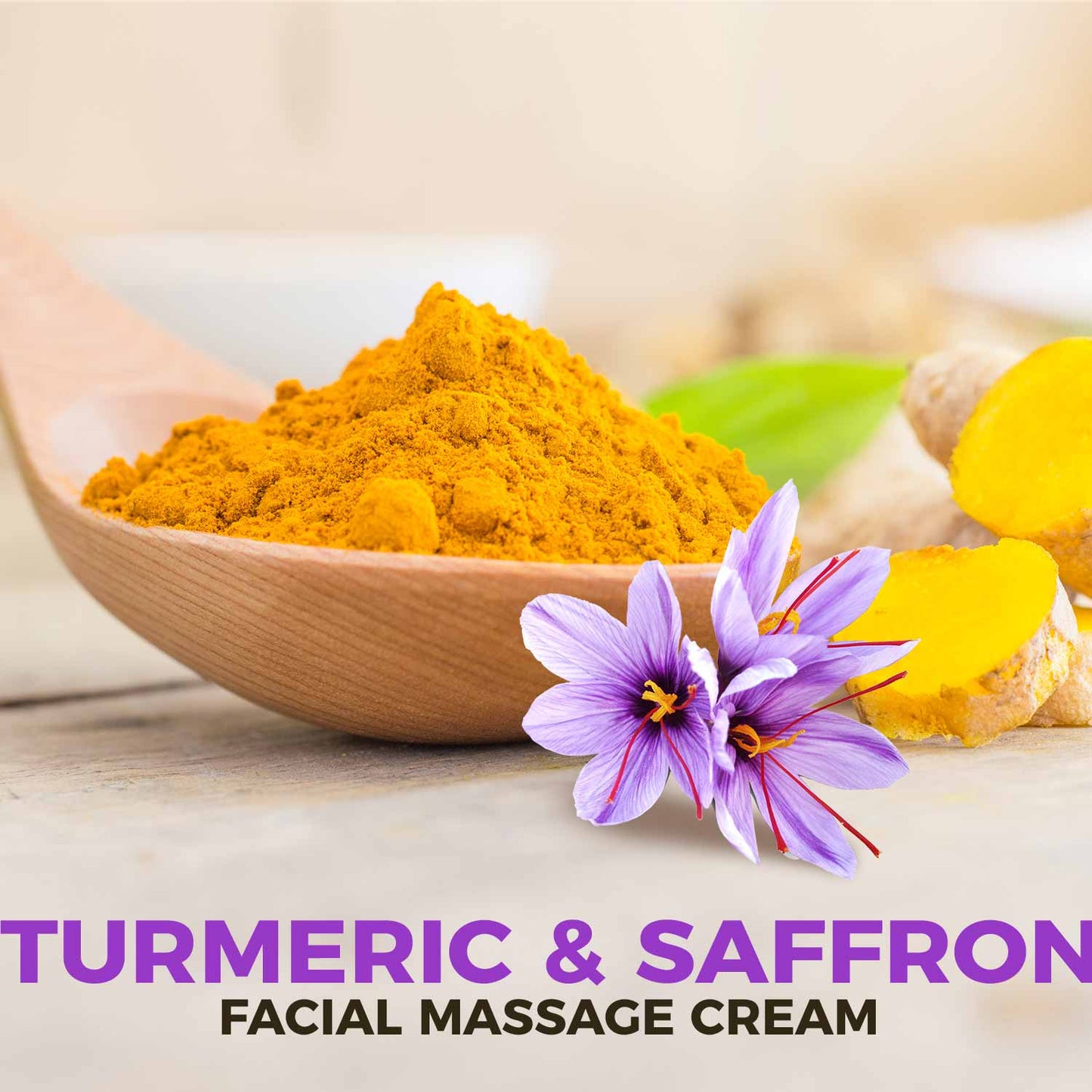 TURMERIC & SAFFRON FACIAL MASSAGE CREAM